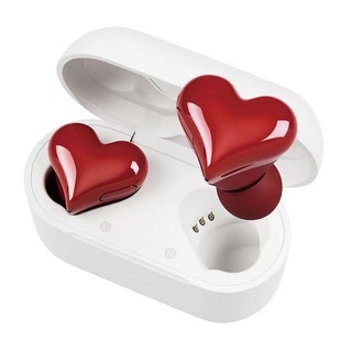 心形耳机 适用日本爱心耳机可爱女生礼物桃心降噪无线蓝牙入耳式