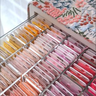 永深十字绣 刺绣 绣线 收纳格 透明亚克力 分隔板 支持定制收纳盒