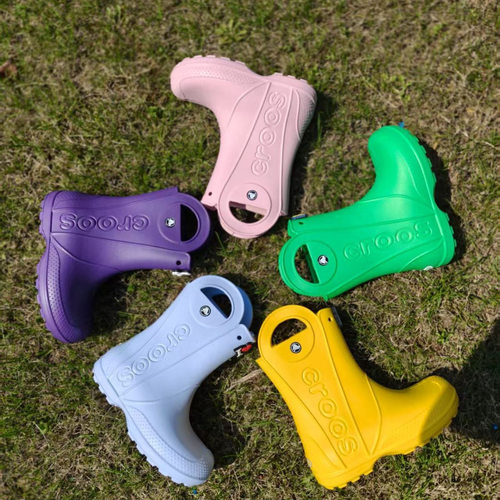 儿童洞洞鞋女童雨靴女童雨靴