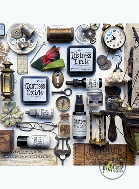 新品 Distress Oxide  新色 银灰色 Lost Shadow 进口印台系列