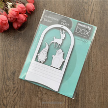 Memory Box 雪景球及背景动物 Snow globe Backer 进口切模