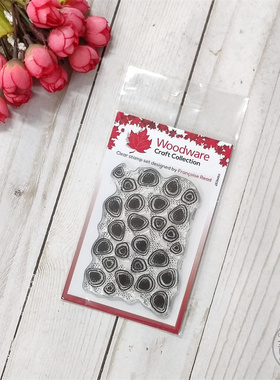 Woodware 斑点背景 Spot Background 进口透明印章