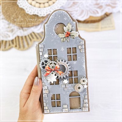 Stamperia 复古邮箱异形手帐硬纸板 Crafty shapes Blank Houses