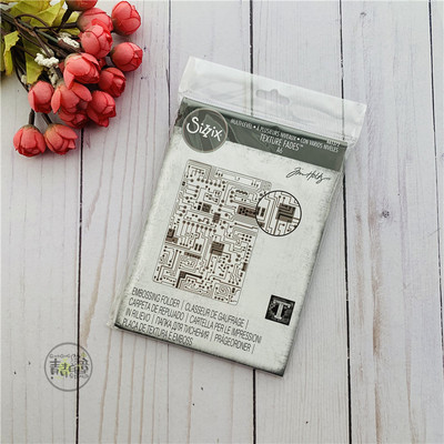 Tim Holtz Sizzix 电路板 Circuit 进口3D压花夹