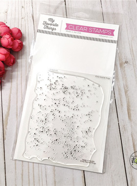 MFT 墨水飞溅背景 Brush Spatter Background  进口透明印章