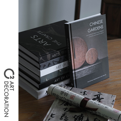 卡纸装饰道具中式书房样板间
