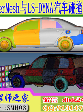 HyperMesh与LS-DYNA汽车碰撞仿真CAE分析视频教程
