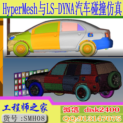 HyperMesh与LS-DYNA汽车碰撞仿真CAE分析视频教程