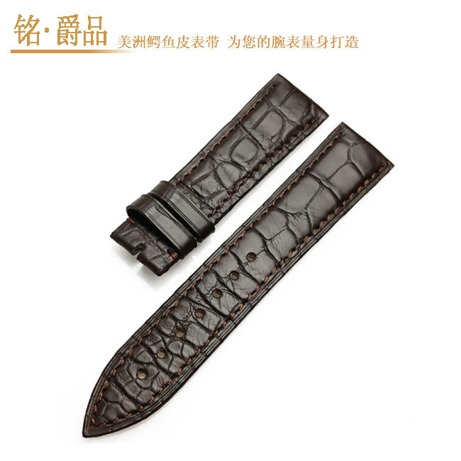 手表带鳄鱼皮表带铭爵品鳄鱼皮