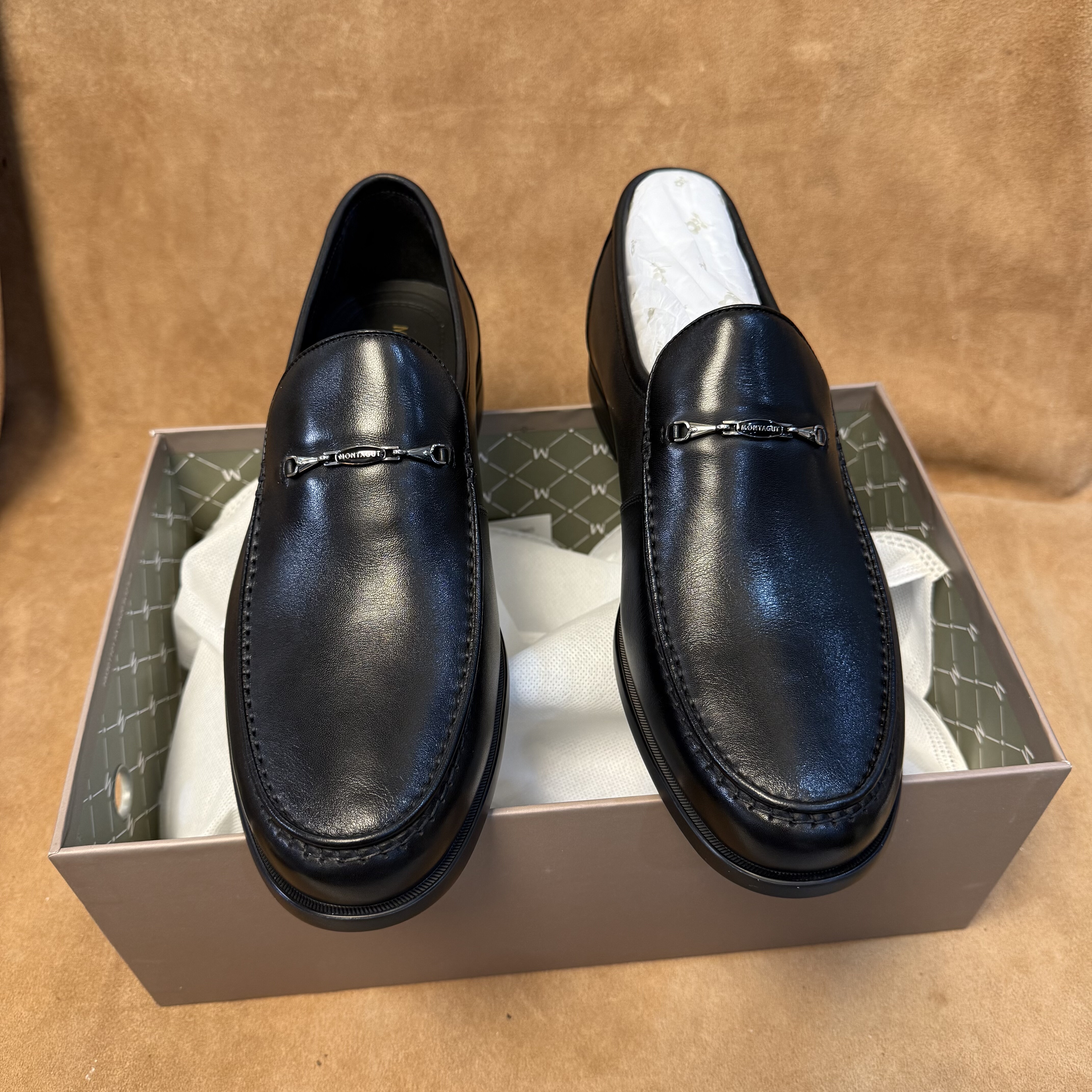 断码38 41 42 43撤法国品牌高端男士一脚蹬乐福皮鞋头层牛皮GY14