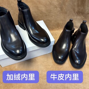 特价好鞋～品牌超订单男士皮鞋切尔西皮靴进口头层牛皮耐磨底ST32