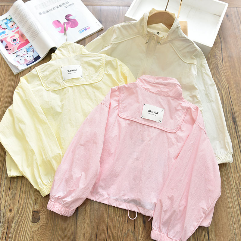 锦纶防晒服|女童薄软透气连帽外套 中大儿童防紫外线皮肤衣24夏