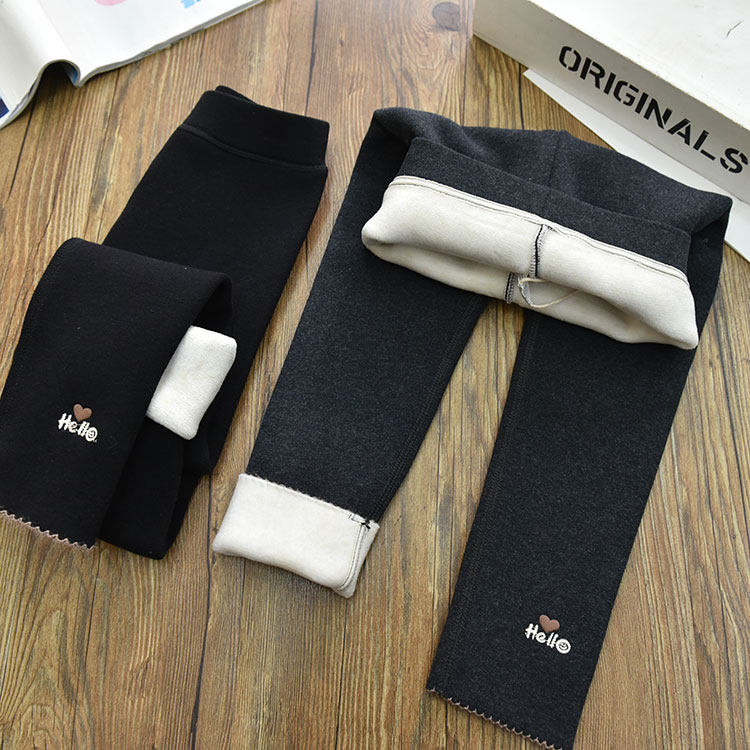 女童复合一体绒保暖修身爱心字母打底裤 中大儿童外穿长裤冬新款,童装/婴儿装/亲子装,裤子,淘宝优惠券,粉丝福利购,淘宝优惠卷