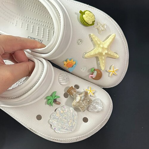 洞洞鞋配饰鞋花鞋扣海星椰子