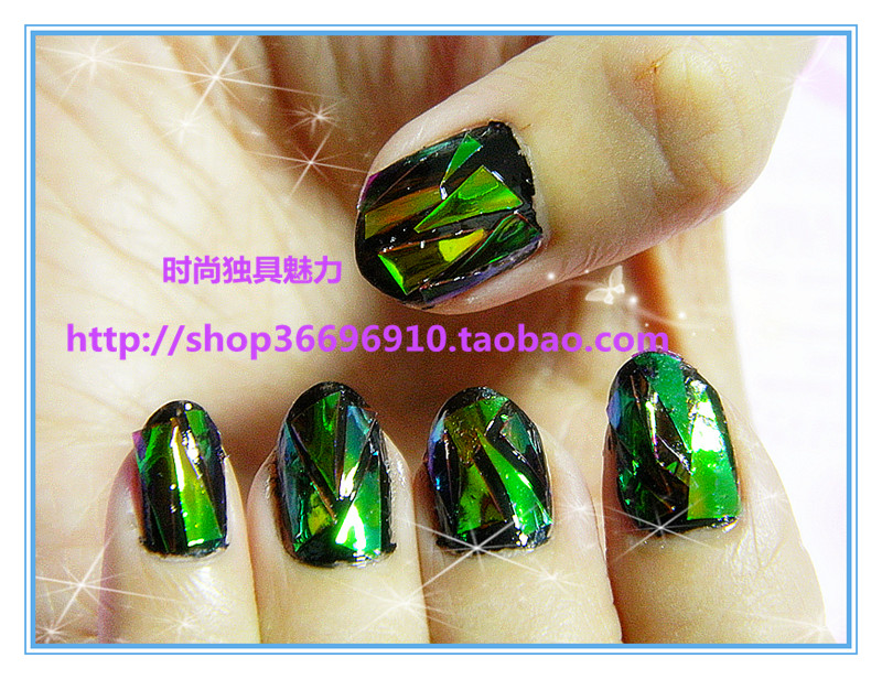 玻璃纸包邮网红可拆卸光疗手工新娘假指甲穿戴式美甲贴片成品短款