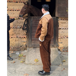 Magadeth「滑雪系列」节日限定大秀秀款工装剪裁灯芯绒休闲长裤