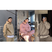 kim同款 「现货售完不补」高级定制ins欧美风大地色休闲套装 kanye