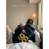 MAGADETH合作款 GAHKSTUDIO 秒变双开门 足球队球衣卫衣加绒保暖