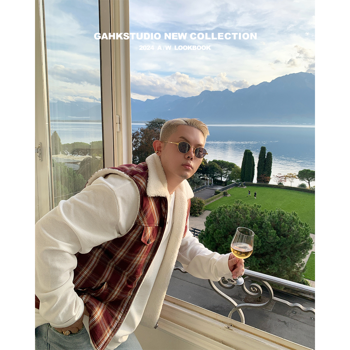 GAHKSTUDIO「午后日内瓦」新贵风招财红富贵羊羔毛马甲