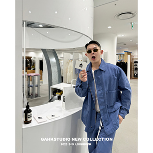 耗时半年 复古夹克 25大热 蓝 限量 法国工装 GAHKSTUDIO店主私服