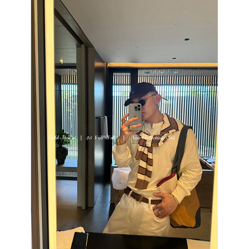 纯正美式经典款老钱风长袖T恤