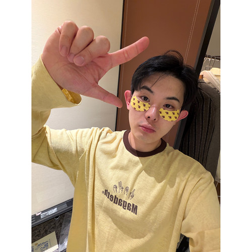 Magadeth 店主自创 美式复古love手势印花竹节棉长袖tee