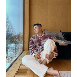 Magadeth「纽约上东区老钱」新年配色高级感千鸟格毛衣