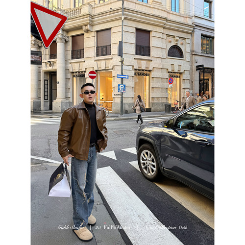 GAHKSTUDIO 回馈HANDMADE手工定制 进口拉菲草设计感显瘦牛仔裤