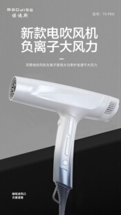 保迪斯T9PRO吹风机大功率无刷超轻风机发廊专用大风负离子风筒