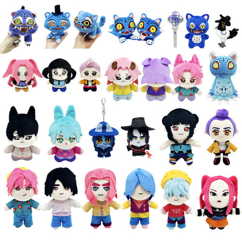 新品kpop demon hunters plush K-POP猎魔女团老虎喜鹊毛绒公仔