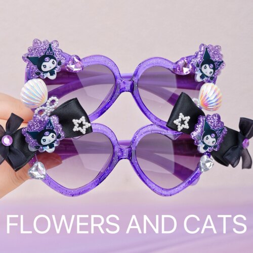 新款可爱防晒库洛米时尚遮阳眼镜