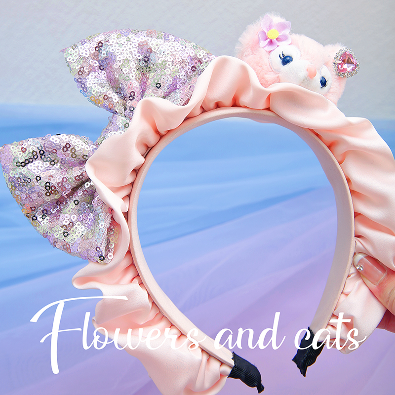 flowersandcats粉不伤发头箍女童