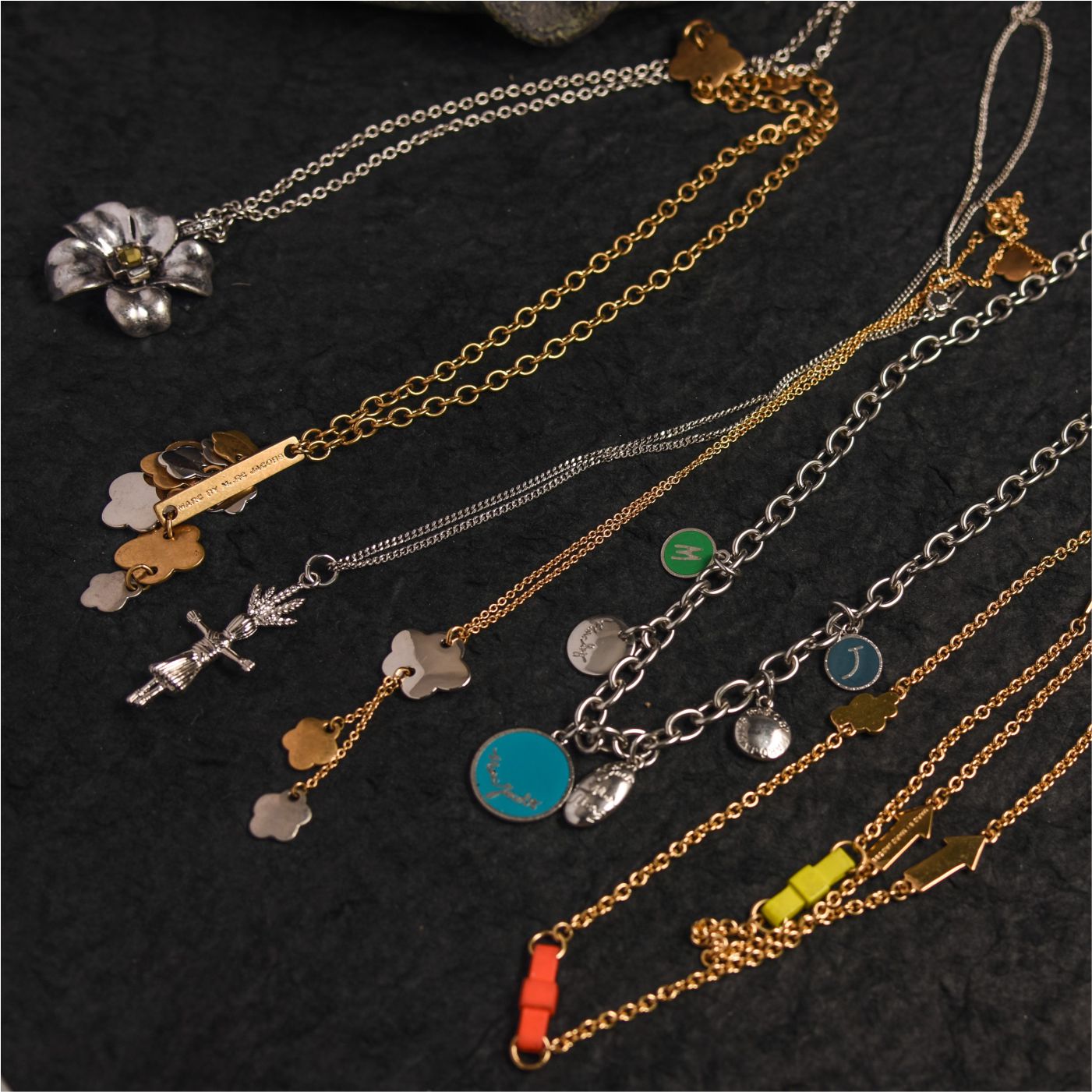 中古Vintage复古小鸟吊坠项链