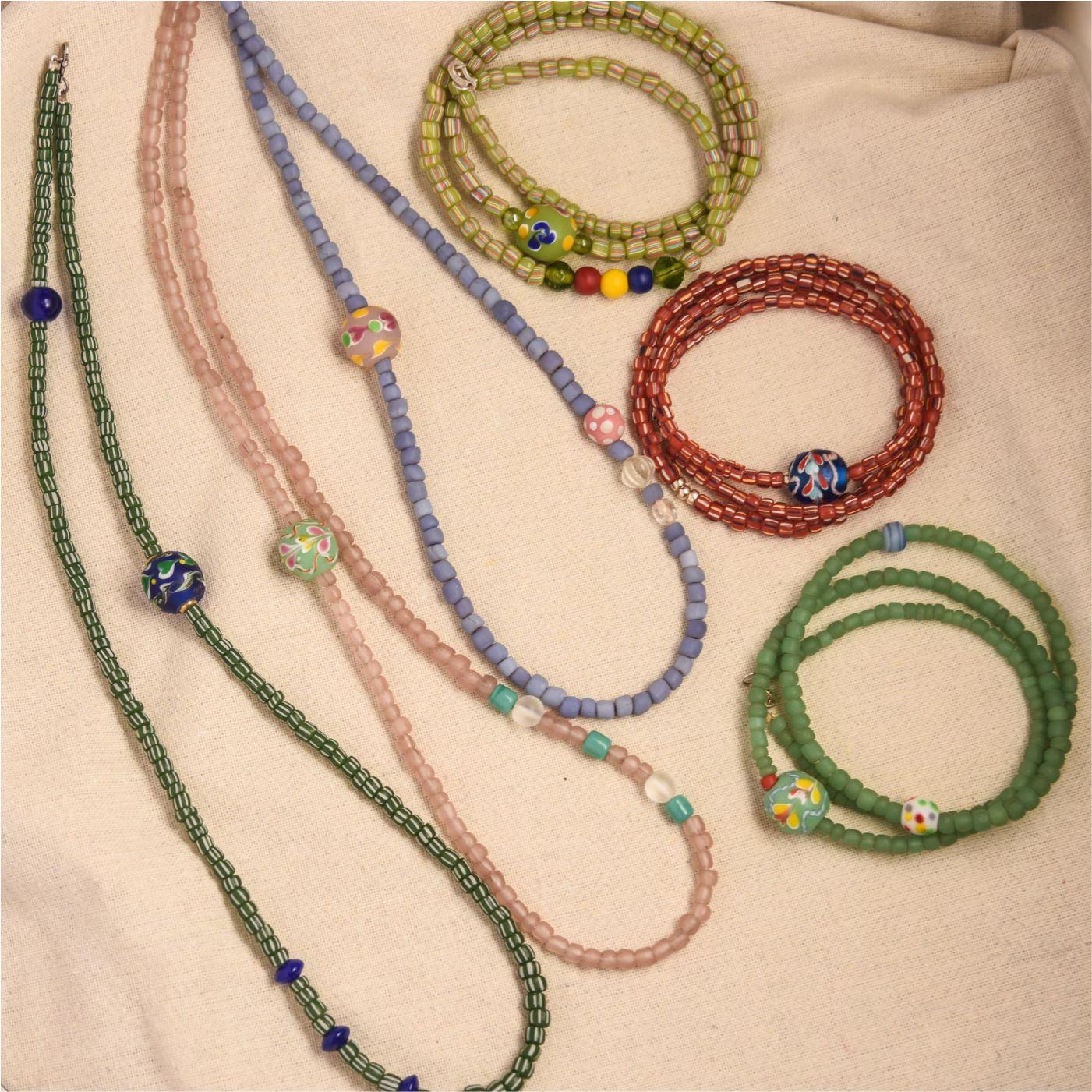 毛衣链老琉璃手工编织项链