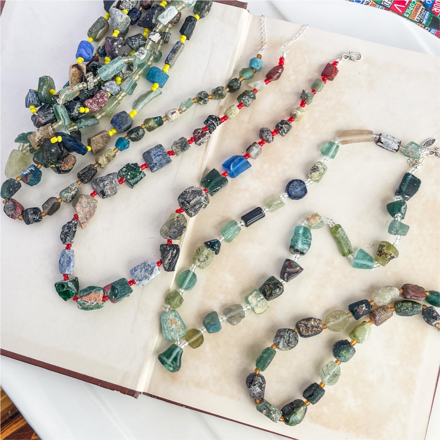 耳坠高级感显白提气质琉璃项链