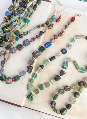 耳坠高级感显白提气质琉璃项链