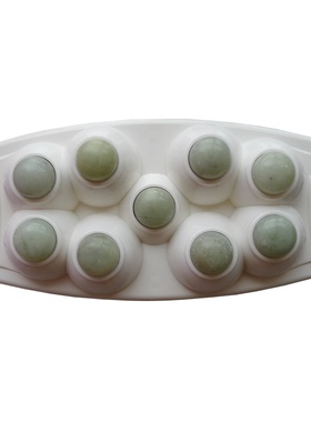 玉石九球温热器热疗仪全身热灸三球颈腰手持赭石托玛琳电加热温球