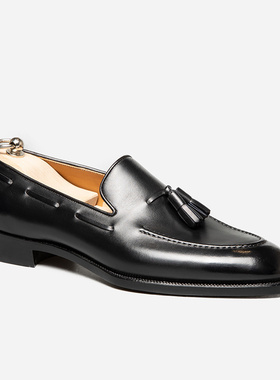 美勋ACME手工皮鞋男黑色流苏乐福鞋商务休闲鞋Marvel系列夏季新款