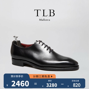 美勋代理西班牙TLB手工皮鞋男士黑色整皮牛津鞋婚鞋新郎西服正装