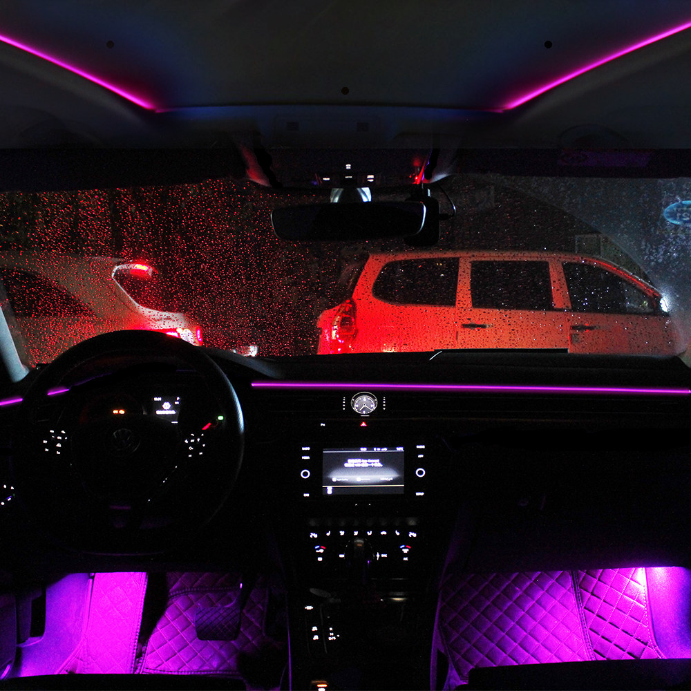 适用于速腾迈腾帕萨特凌渡多色氛围灯天窗气氛灯仪表台灯原车对插