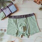 普利诗男士 中腰商务舒适纯素色 全棉薄款 平角内裤 柔纱棉男人四角裤