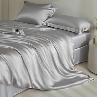 定制冰丝绸缎四件套double澳洲美国queen size纯色king英国外定做