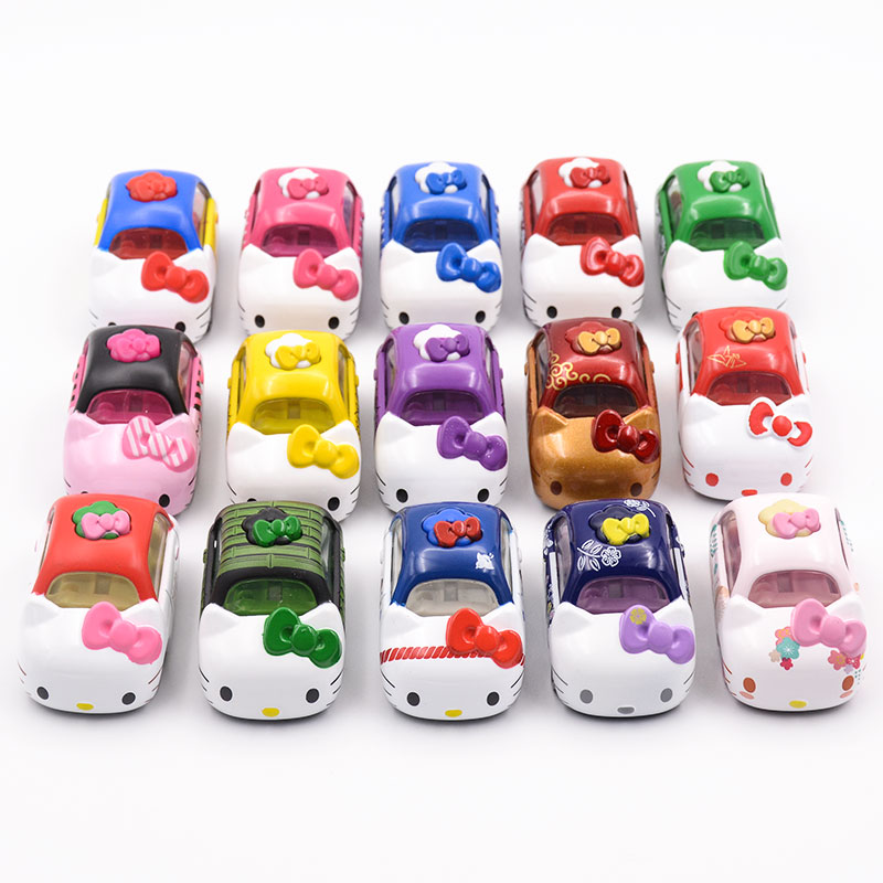 多美TOMY卡通KT猫合金HelloKitty 凯蒂猫汽车模型玩具