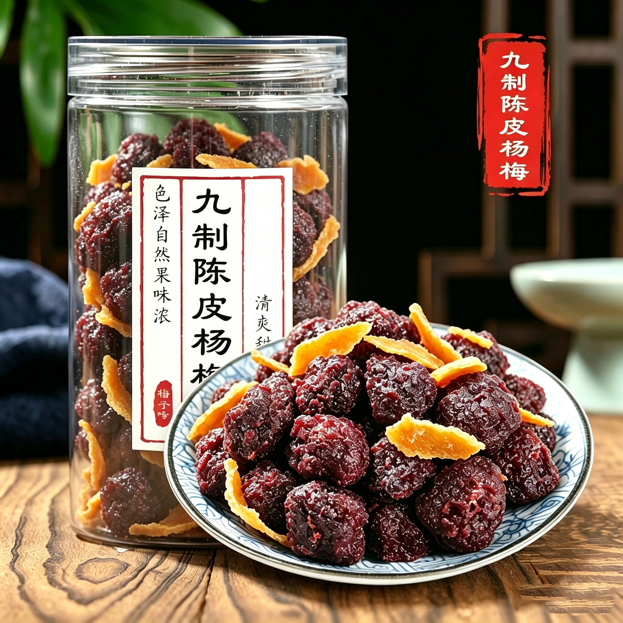 九制陈皮杨梅 罐装宅家零食 蜜饯果脯东魁 鲜 杨梅干酸甜开胃小食