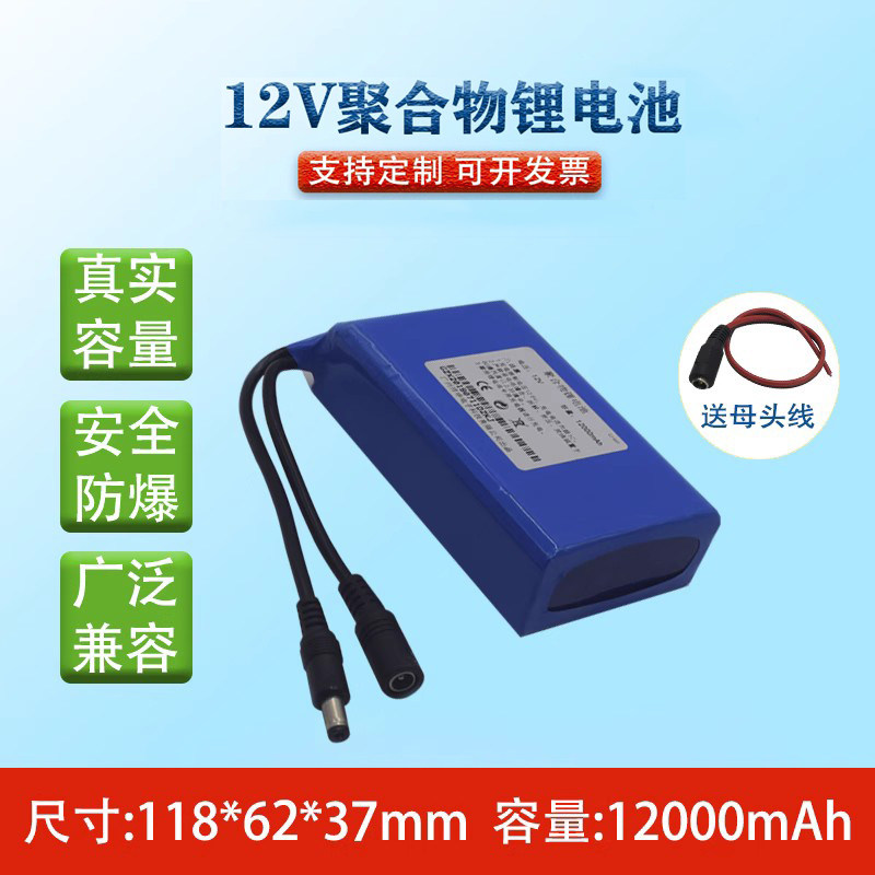 12V聚合物锂电池绿嘉源LED灯电源图片