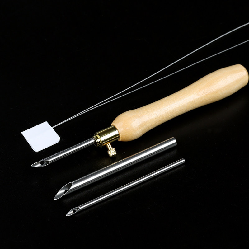 可换头十字绣戳戳乐戳针木柄刺绣戳针简易工具编制戳绣针垛花针