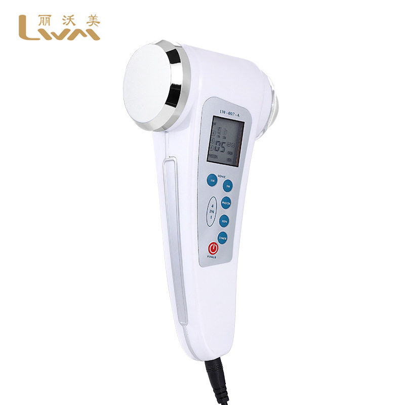 工厂 家用手持双头彩光离子洁面仪导入导出面部 超声波美容仪