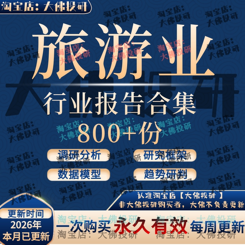 2026文旅行业研究分析报告智慧文旅调研产业链市场调研分析报告图