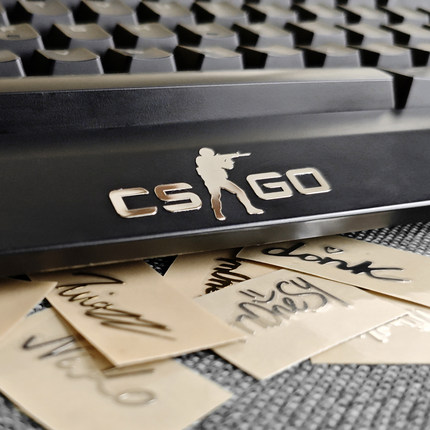 CSGO贴纸周边donk金属签名 笔记本炫彩贴 机箱贴 键盘贴 满20包邮
