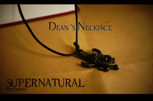 无料 SPN邪恶力量supernatural dean项链 带卡纸 礼物